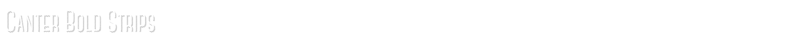 Canter font preview